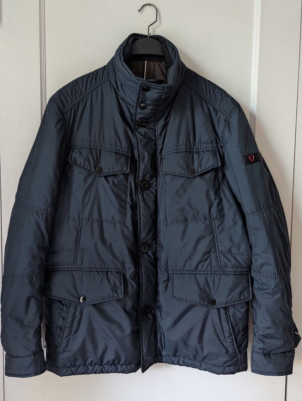 Strellson Switzerland Mens Blue Jacket Coat Size 52 Large
